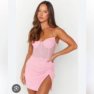 Beginning Boutique Samia Pink Mini Dress. US Size 12; AUS size 16